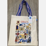 Gibraltar Heritage Large Tote Bag (striped handles with badge) by Julia Gash